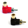 Rattvinklad RCA-reducering hane / hona