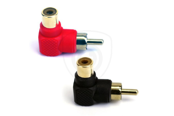 Rattvinklad RCA-reducering hane / hona