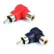 Rattvinklad RCA-reducering hane / hona