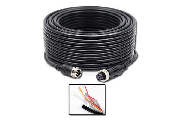 4-pin-kabel sparfäste hane / hona – olika längder