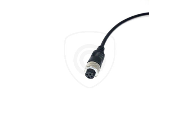 Y-adapter 4-pin hona / 2x RCA hona + strömförsörjning hona