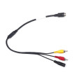 Y-adapter 4-pin hane / 2x RCA hane + DC-strömförsörjning hona