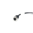 Y-adapter 4-pin hane / 2x RCA hane + DC-strömförsörjning hona