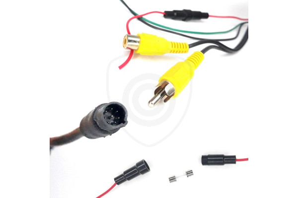 Kabel med säkring för anslutning av monitorn