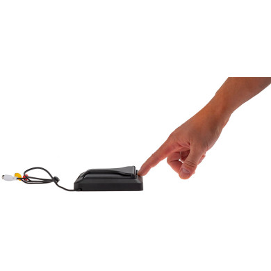 Fällbar bilmonitor 5″