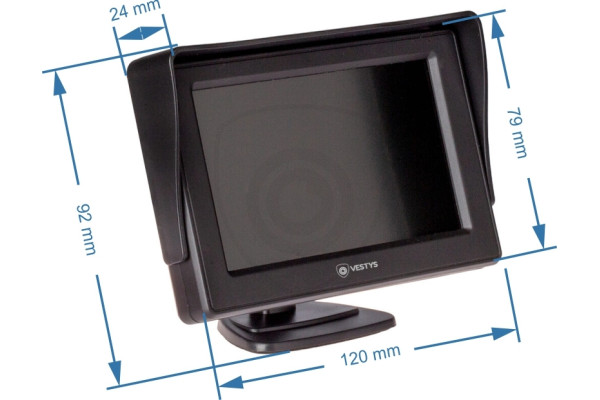4,3″ fristående monitor för bilen