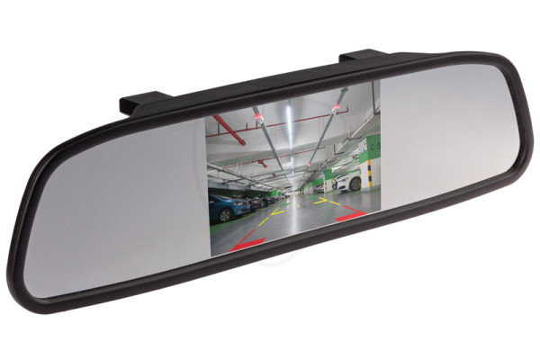4,3″ bilmonitor i backspegeln