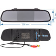 4,3″ bilmonitor i backspegeln