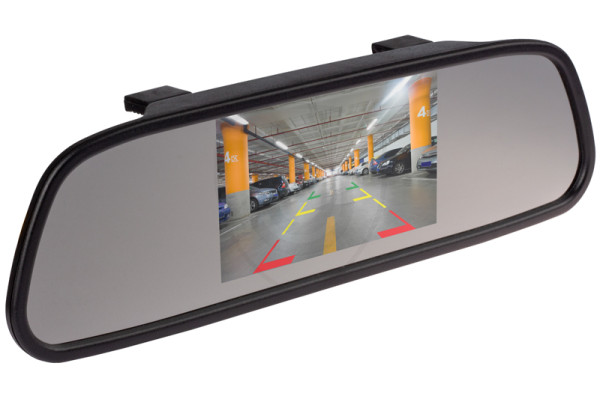 Bilmonitor i backspegeln 5″