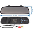 Bilmonitor i backspegeln 5″