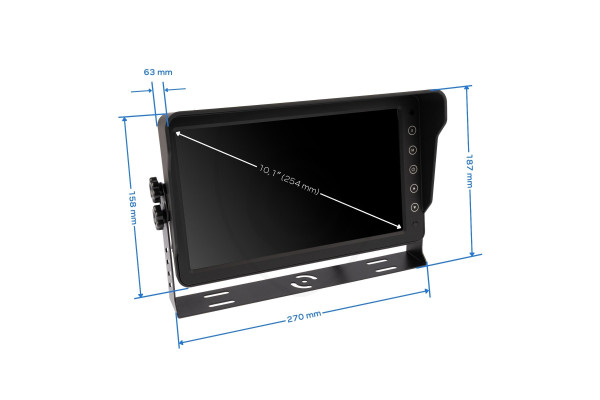 VESTYS AHD 10,1″ DVR-monitor för upp till 6 kameror
