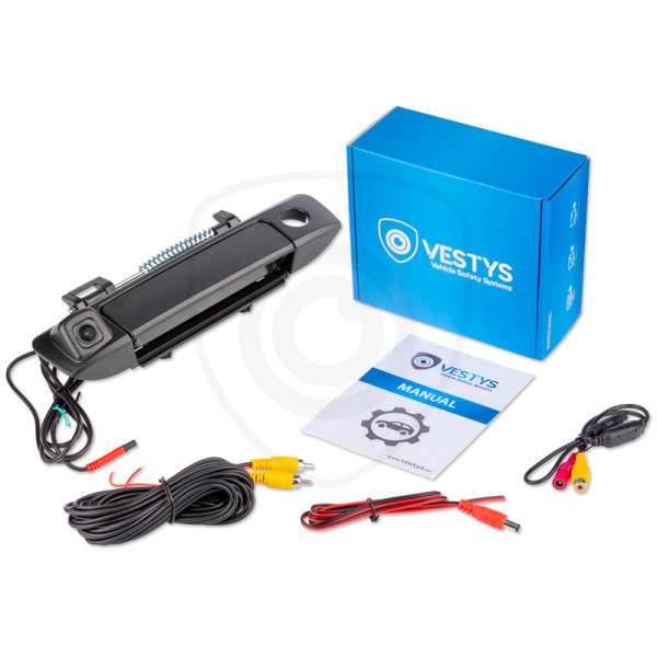 Paketets innehåll - backkamera Ford modell 4 för bakluckans handtag, videokabel, anslutningsmanual, strömkabel, adapter Paketets innehåll - backkamera Ford modell 4 för bakluckans handtag, videokabel, anslutningsmanual, strömkabel, adapter