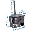 Wifi trådlösa AHD-set: kamera + monitor (5″/7″/9″) för lastbilar