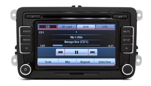 Monitor VW RCD510 och Škoda Bolero