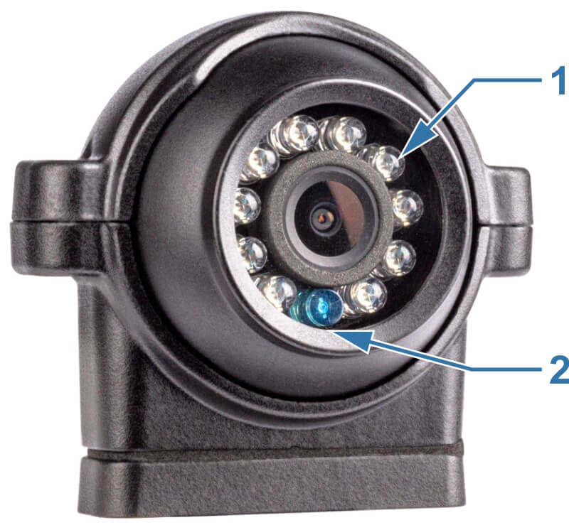 Kameraoptik med ljussensor och IR-LED-teknik Kameraoptik med ljussensor och IR-LED-teknik