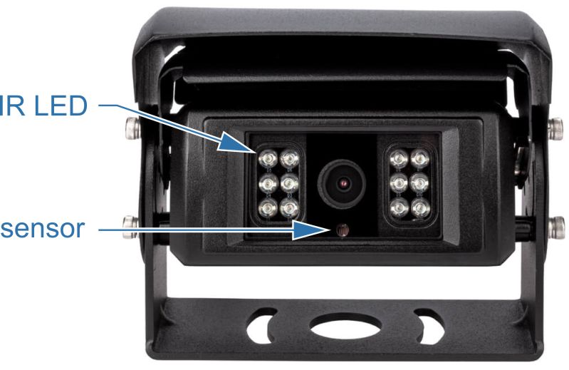 Backkamera med tolv infraröda IR-LED-dioder Backkamera med tolv infraröda IR-LED-dioder