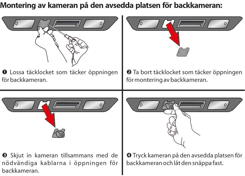 installation av backkamera i originaluttaget installation av backkamera i originaluttaget